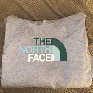 The North Face Grey Green Hoodie Men’s BNWT